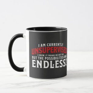 Ich bin derzeit nicht beaufsichtigt tasse