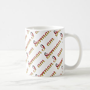 Ich bin Deutscher Country Pride Typografy Pattern Tasse