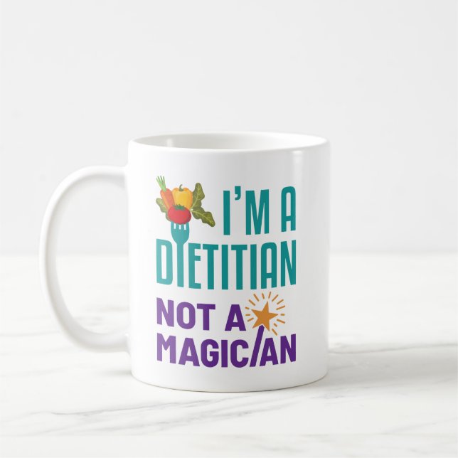 Ich bin Diätin und kein Magier Kaffeetasse (Links)