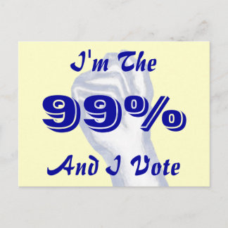 Ich bin die 99% postkarte