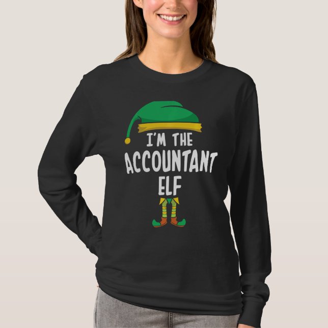 Ich bin die Accountant Elf Matching Family Group C T-Shirt (Vorderseite)