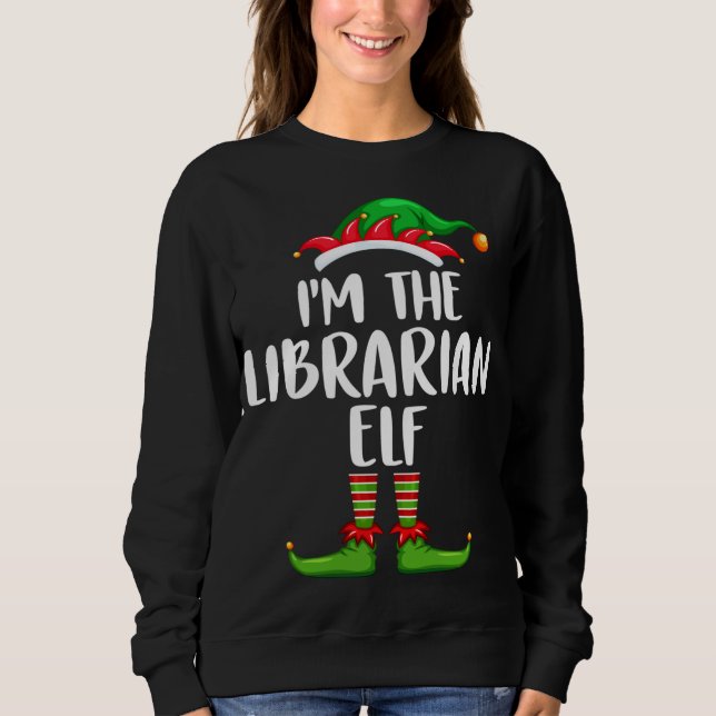 Ich bin die Anwältin Elf Familie, die Weihnachtsge Sweatshirt (Vorderseite)