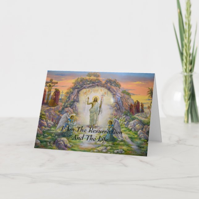 Ich bin die Auferstehung und das Leben Karte (Vorderseite)