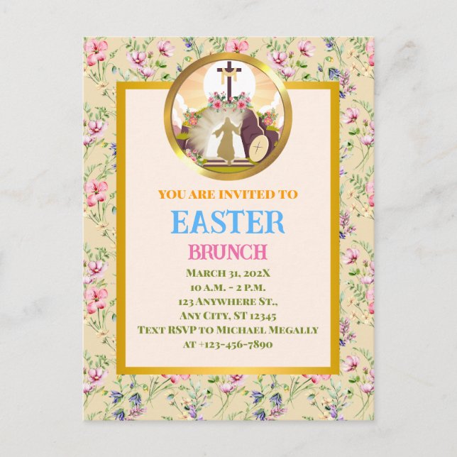 Ich bin die Auferstehung und das Leben Postkarte (Vorderseite)