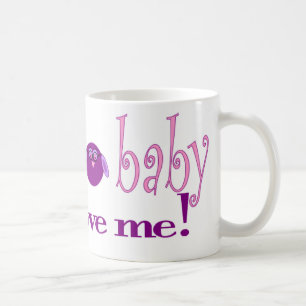 Ich bin die Baby-Liebe ich (Rosa) Kaffeetasse