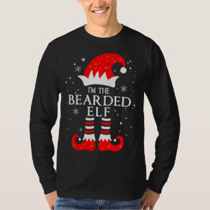 Ich bin die bärtige Elf, die eine sonnige Weihnach T-Shirt