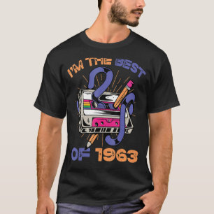 Ich bin die beste 1963 Vintage Kassettenbandmusik T-Shirt