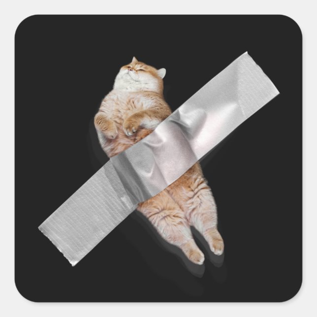 Ich bin die beste Banane! Quadratischer Aufkleber (Vorderseite)