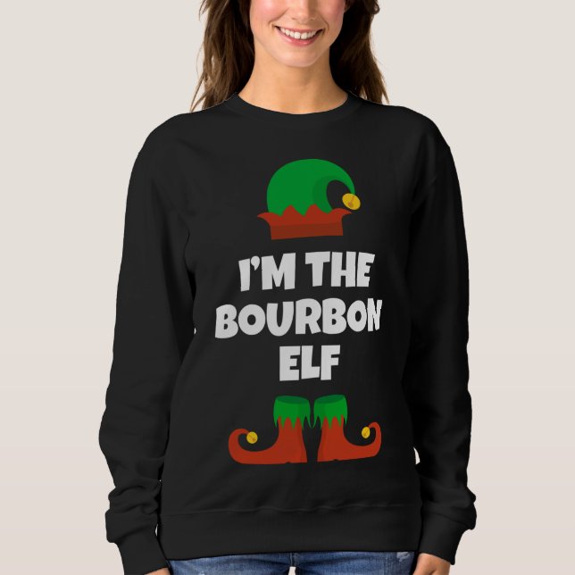 Ich bin die Biker Elf Matching Family Group Weihna Sweatshirt (Vorderseite)