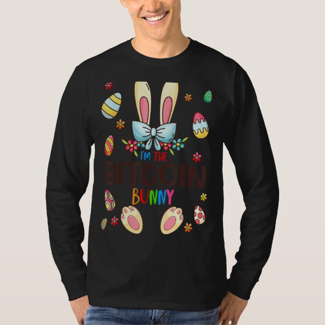 Ich bin die Bitcoin Bunny Oaster Day Matching Fami T-Shirt (Vorderseite)