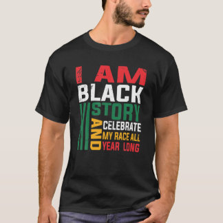 ICH BIN DIE BLACK HISTORY African American Pride H T-Shirt