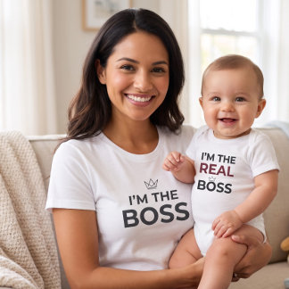 Ich bin die Boss-Mama Lustiges Muttertum Passend T-Shirt
