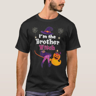 Ich bin die Bruder Hexe Broom Pumpkin Candy Famili T-Shirt