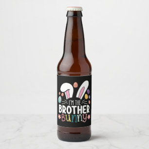 Ich bin die Brüderpaarfamilie Ostern Bierflaschenetikett