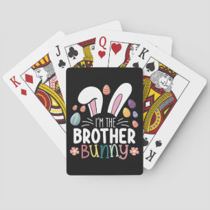 Ich bin die Brüderpaarfamilie Ostern Spielkarten