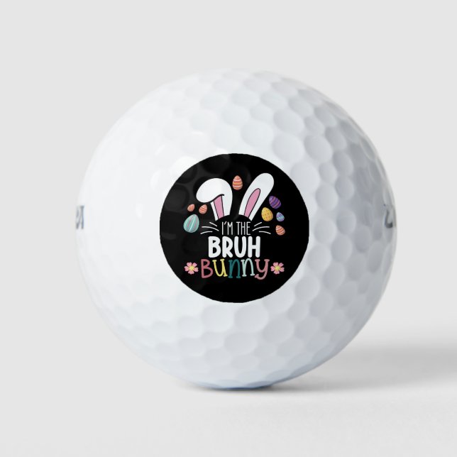 Ich bin die Bruh-Bunny-Ostern-Matching Golfball (Vorderseite)