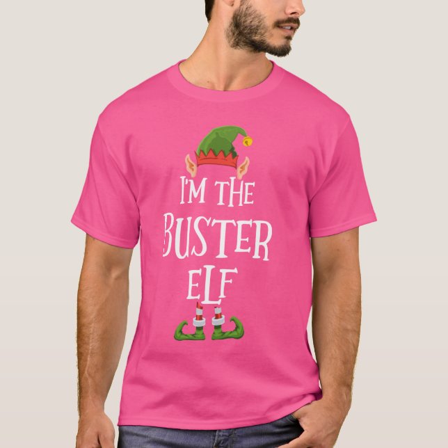 Ich bin die Buster Elf Graphic - Funny Ugly Weihna T-Shirt (Vorderseite)