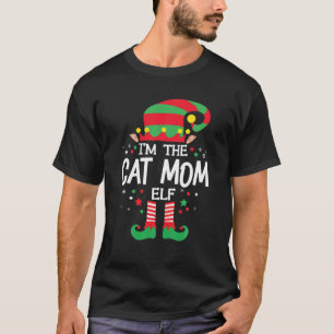 Ich bin die Cat Mama Elf Familiengruppe Matching C T-Shirt