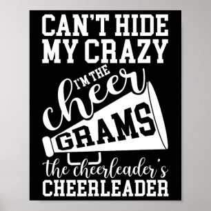 Ich bin die Cheer-Gramme von einer Cheerleader-Gra Poster