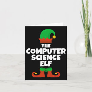 Ich bin die Computer Science Elf Familie Pajama Ch Karte