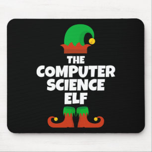 Ich bin die Computer Science Elf Familie Pajama Ch Mousepad