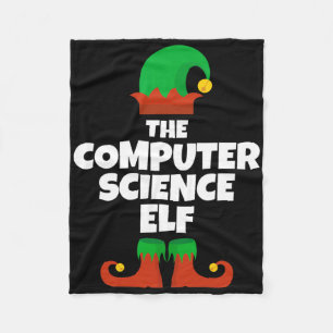 Ich bin die Computer Science Elf Familie Pajama We Fleecedecke
