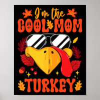 Ich bin die Coole Mama Türkei Funny Fall Herbst Th