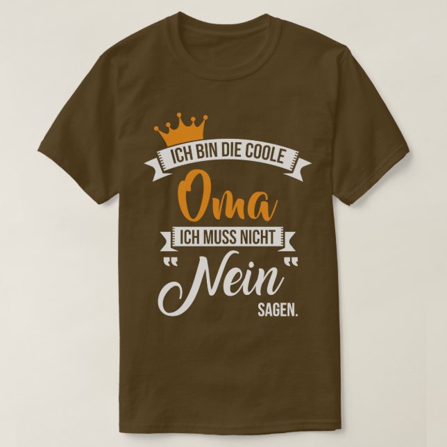 Ich bin die coole oma 1 T-Shirt (Design vorne)