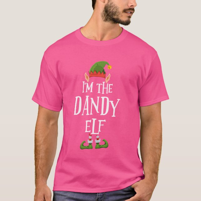 Ich bin die Dandy Elf Graphic - Funny Ugly Christm T-Shirt (Vorderseite)