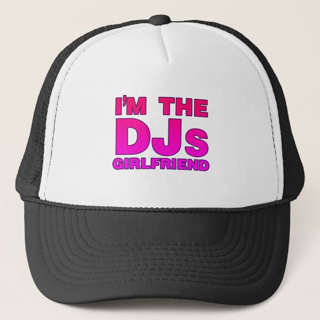 Ich bin die DJs Freundin - Disc-Jockey-Diskjockey Truckerkappe (Vorderseite)
