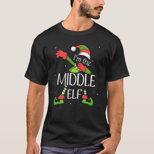 Ich bin die Familie der Mittelelfen, die Weihnacht T-Shirt (Vorderseite)