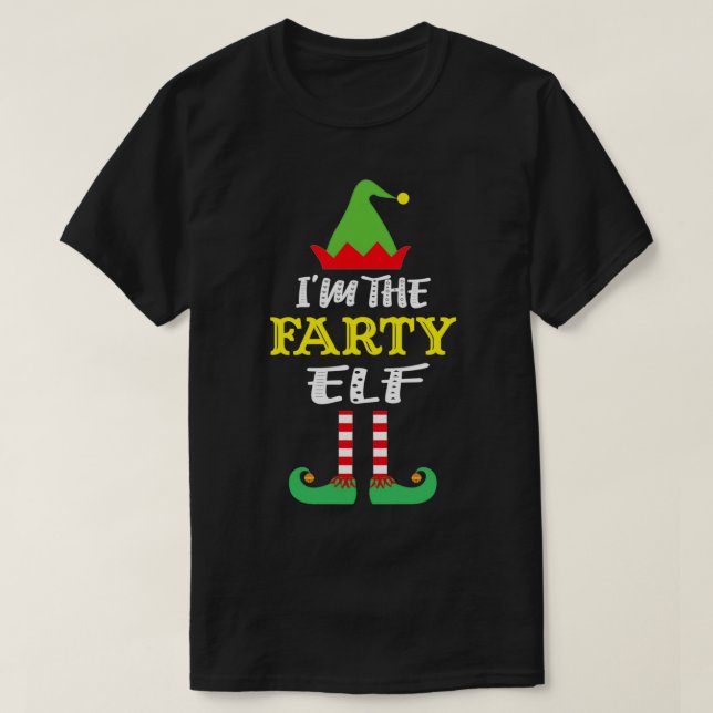 Ich bin die Farty Elf Matching Family Group Weihna T-Shirt (Design vorne)