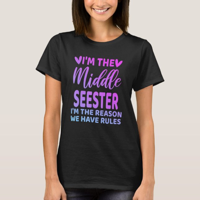 Ich bin die Funny Sister im Mittelalter, die Niedl T-Shirt (Vorderseite)