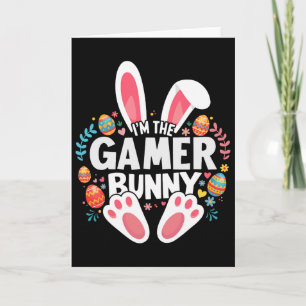 Ich bin die Gamer Bunny Matching Osterfamilie Karte