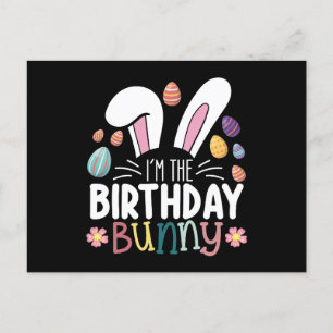 Ich bin die Geburtstagsbunny Osterfamilie, die pas Postkarte