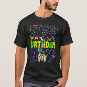 Ich bin die Geburtstagsjunge 2. Weltraumfamilie Ma T-Shirt