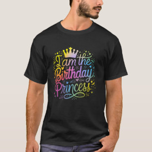 Ich bin die Geburtstagsprinzessin Süße Regenbogen- T-Shirt