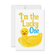 Ich bin die Glückliche Dankeschön-Karte