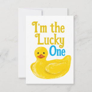 Ich bin die Glückliche Dankeschön-Karte Dankeskarte