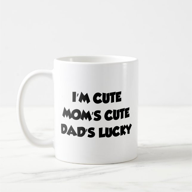 Ich bin die glückliche Tasse des Niedlichen Vaters (Links)