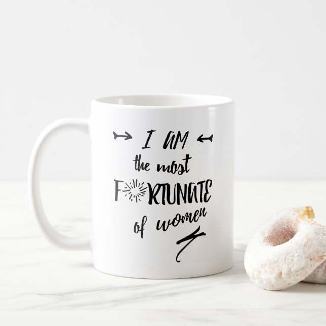 Ich bin die glücklichste Frau Kaffeetasse (Mit Donut)