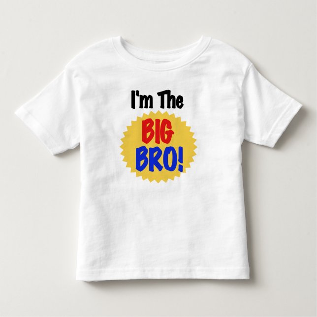 Ich bin die große Bro Kleinkind T-shirt (Vorderseite)