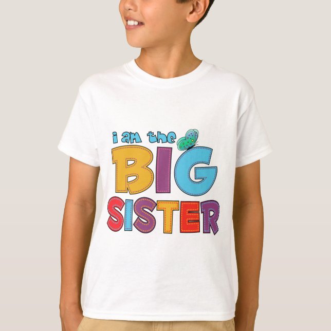 Ich bin die große Schwester Butterfly. T-Shirt (Vorderseite)