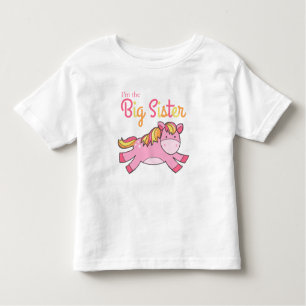 Ich bin die große Schwester - niedliches rosa Pony Kleinkind T-shirt