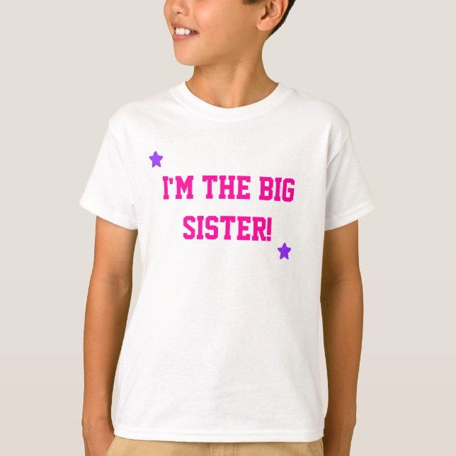 Ich bin die große Schwester! T-Shirt (Vorderseite)