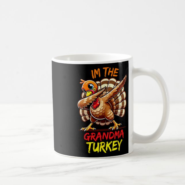 Ich bin die Großmutter Truthahn passende Familieng Kaffeetasse (Rechts)