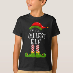 Ich bin die größte Elf Matching Familie Weihnachte T-Shirt