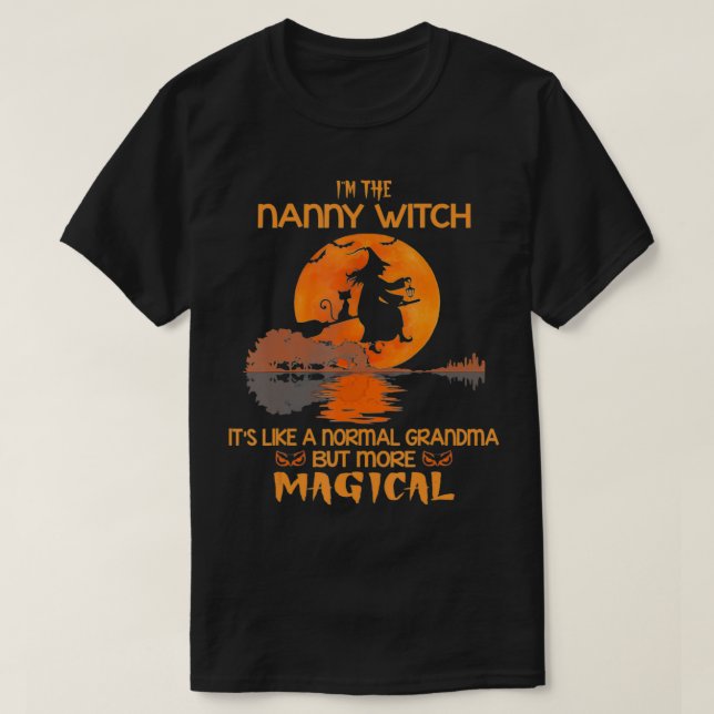 Ich bin die Gruschhexe wie ein normales Oma Hallow T-Shirt (Design vorne)