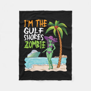 Ich bin die Gulf Shores Zombie Tropical Beach Crui Fleecedecke