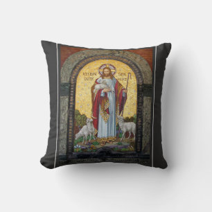 "ICH BIN DIE GUTE SHEPHERD" John 10:11 Mosaikkunst Kissen